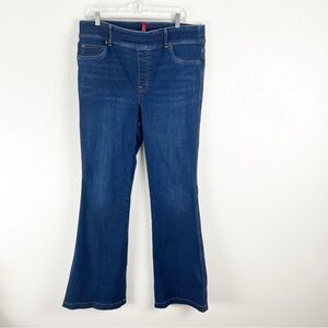 SPANX Blue Denim High Rise Flare Leg Jeans